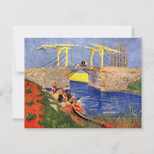Langlois Bridge bei Arles von Vincent van Gogh (Vorderseite)