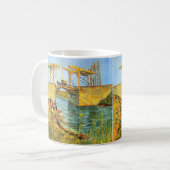 Langlois Bridge bei Arles von Vincent van Gogh Kaffeetasse (Vorderseite Links)