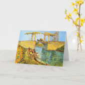 Langlois Bridge bei Arles von Vincent van Gogh Karte (Gelbe Blume)