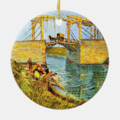 Langlois Bridge bei Arles von Vincent van Gogh Keramikornament (Hinten)