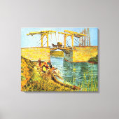 Langlois Bridge bei Arles von Vincent van Gogh Leinwanddruck (Vorderseite)
