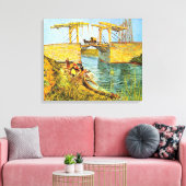 Langlois Bridge bei Arles von Vincent van Gogh Leinwanddruck (Insitu (Wohnzimmer))