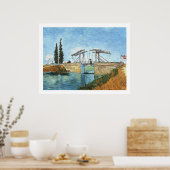 Langlois Bridge bei Arles von Vincent van Gogh Poster (Küche)