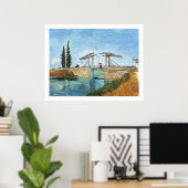 Langlois Bridge bei Arles von Vincent van Gogh Poster (Heimbüro)