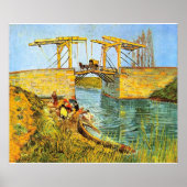 Langlois Bridge bei Arles von Vincent van Gogh Poster (Vorne)