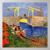 Langlois Bridge bei Arles von Vincent van Gogh Poster (Vorne)