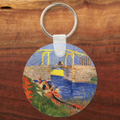Langlois Bridge bei Arles von Vincent van Gogh Schlüsselanhänger (Vorderseite)