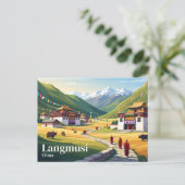 Langmusi China Postkarte (Stehend Vorderseite)