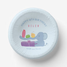 Langnasen-Elefanten- & Geschenke-Geburtstagspapier