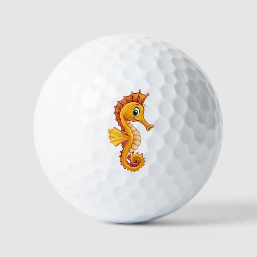 Langnasen-Seepferdchen Golfball (Vorderseite)