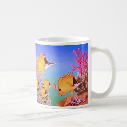 Langnasige Schmetterlings-Fische Kaffeetasse (Rechts)