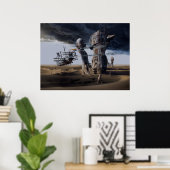 Langolier oder unvermeidliches Entropie, gerahmter Poster (Heimbüro)