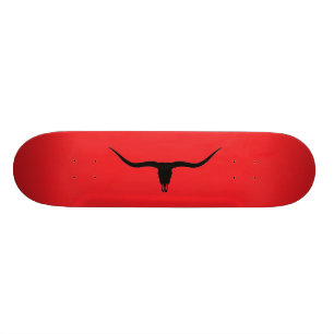 Langornschwarz und Rot Skateboard
