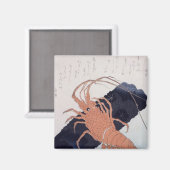 Langoustine mit Block of Charcoal, c.1830 Magnet (Vorderseite/Rückseite)