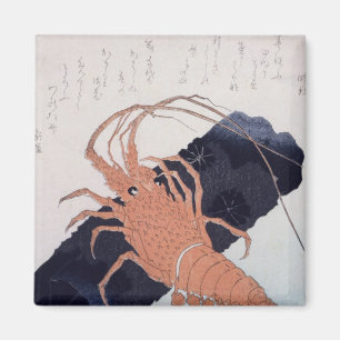 Langoustine mit einem Block der Holzkohle, c.1830 Magnet