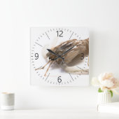 Langoustine Quadratische Wanduhr (Zuhause)