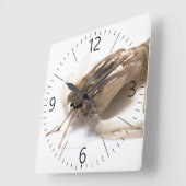 Langoustine Quadratische Wanduhr (Winkel)