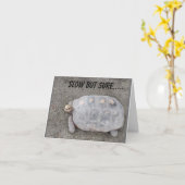 LANGSAM, ABER SICHERLICH SCHICKT *70. GEBURTSTAG*  KARTE (Gelbe Blume)