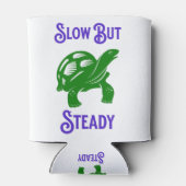Langsam aber stetig Funny Funny Turtle Dosenkühler (Rückseite)