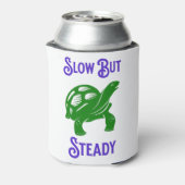 Langsam aber stetig Funny Funny Turtle Dosenkühler (Kanne Rückseite)