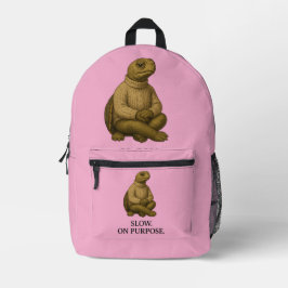 LANGSAM. BEDRUCKTER RUCKSACK