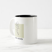 Langsam blühen zweifarbige tasse (Vorderseite Links)