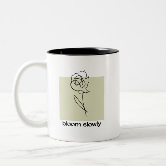 Langsam blühen zweifarbige tasse (Links)