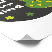 Langsam denken Kawaii lustige grüne Schlange Poster (Ecke)