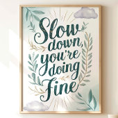 Langsam drucken Sie Bildende Kunst Poster