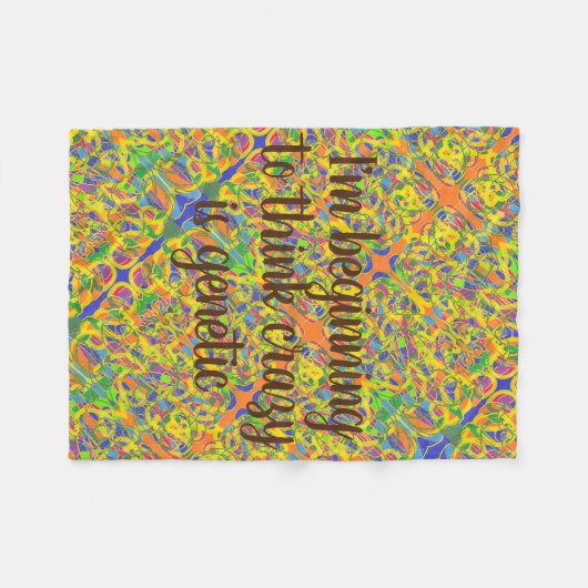 Langsam glaube ich, dass verrückt genetisch abstra fleecedecke (Vorderseite (Horizontal))