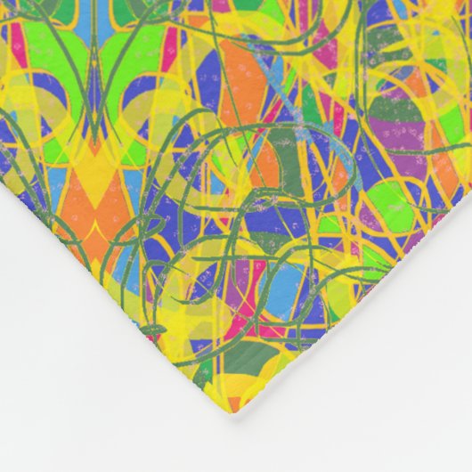 Langsam glaube ich, dass verrückt genetisch abstra fleecedecke (Ecke)