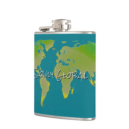 Langsam globale FLASCHE Flachmann (Links)