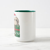 Langsam! Ho! Ho! Trägheit Zweifarbige Tasse (Mittel)