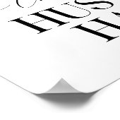 Langsam ist das neue harte Durcheinander Poster (Ecke)