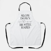 Langsam ist das neue harte Durcheinander Schürze (Vorderseite)