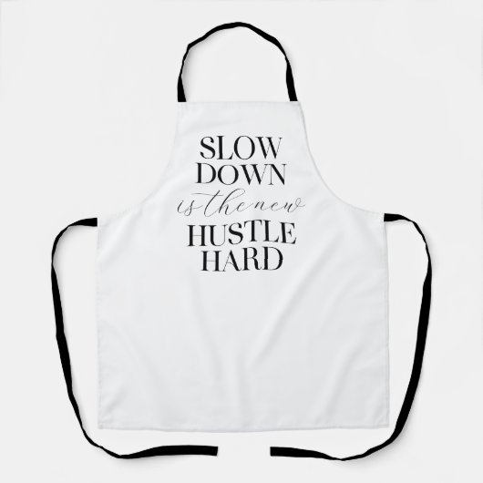 Langsam ist das neue harte Durcheinander Schürze (Vorderseite)