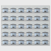 Langsam kochender Topftopfvektor Geschenkpapier (Flach)