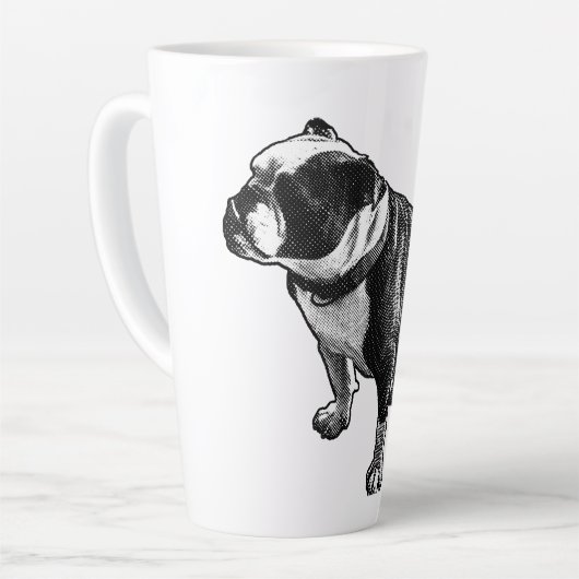 Langsam kommt leicht milchtasse (Linke Ecke)