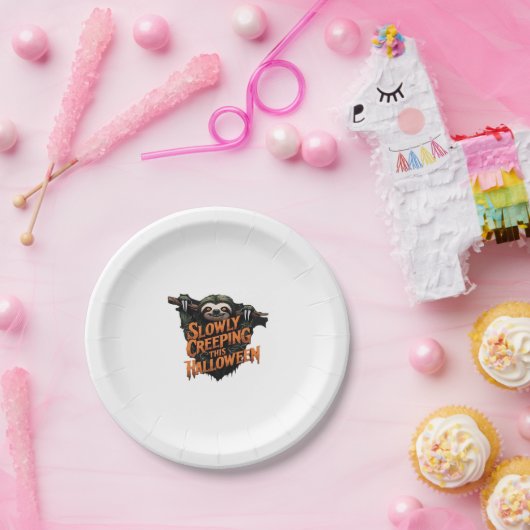 Langsam kriechen dieses Halloween - gruselige Faul Pappteller (Party)