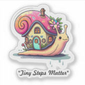 "Langsam, lächeln!" Aufkleber (Vorderseite)