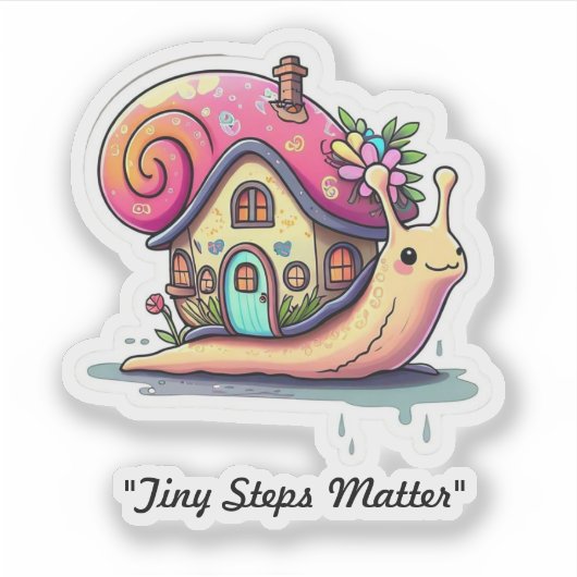 "Langsam, lächeln!" Aufkleber (Vorderseite)