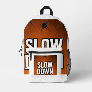 Langsam lustiger Halloween-Spinne-Tote Bag - Lusti Bedruckter Rucksack