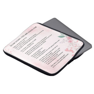 Langsam machen Sie gut - Ermutigendes Gedicht Laptopschutzhülle