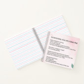 Langsam machen Sie gut - Ermutigendes Gedicht Notizblock (Innenseite)