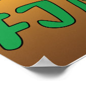 Langsam machen Sie schöne Motivierend Yoga Poster (Ecke)