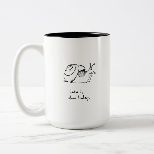 Langsam machen zweifarbige tasse (Links)