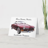 Langsam Mario Unfälle passieren gut Karte (Vorderseite)