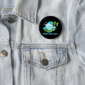 Langsam mit Sanitizer die sonnige Schnecke Button (Beispiel)