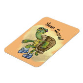 Langsam, Schildkröte schnell Niedlich, Terrapin lä Magnet (Linke Seite)
