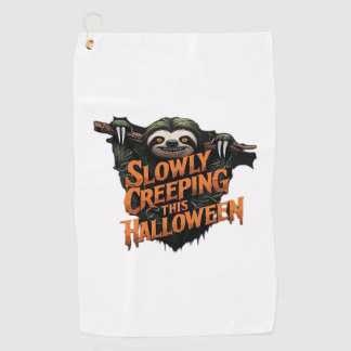 Langsam Schleichend Dieses Halloween - Gruseliger  Golfhandtuch